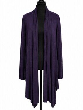 Renee C. Women's Navy Long sleeve Sweater Wrap, Size S-M
